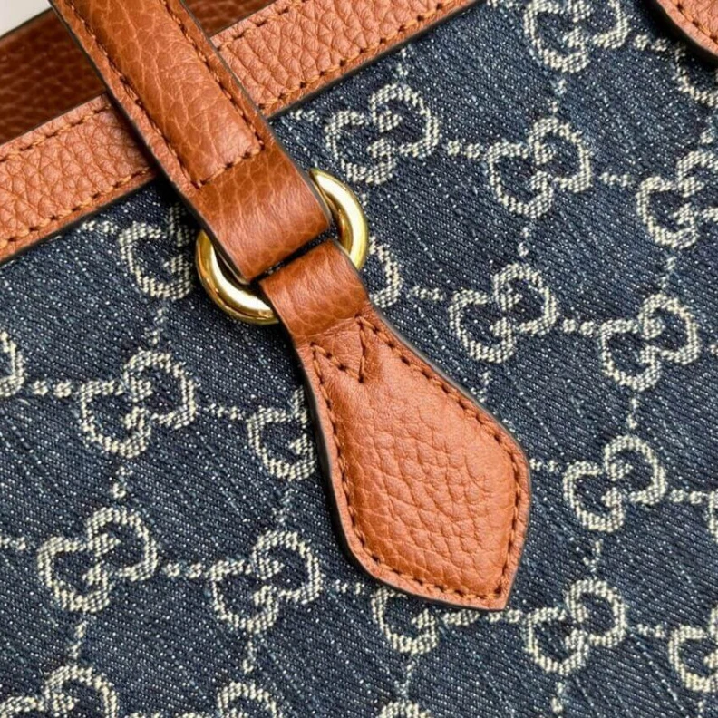 Kitlife 38 x 28 x Gucci Denim Ophidia GG Medium Tote