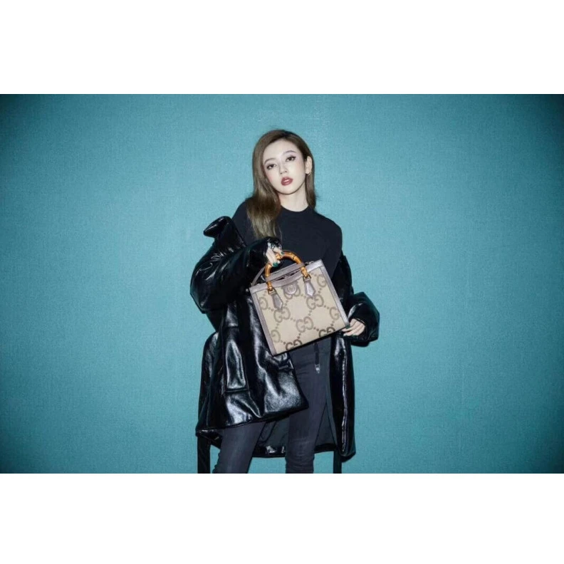 Replica bags lv Bamboo ha Gucci Diana Jumbo GG Small Tote Bag