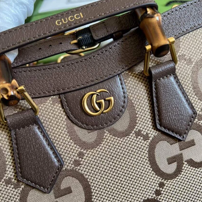 Replica bags lv Bamboo ha Gucci Diana Jumbo GG Small Tote Bag