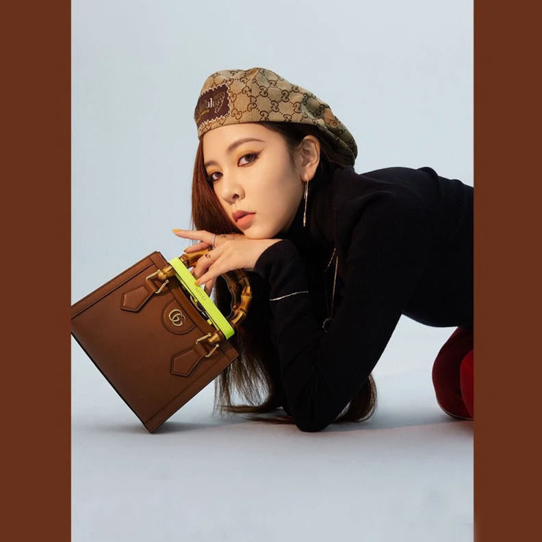 Lv belts replica Detachabl Gucci Diana Mini Tote Bag Brown