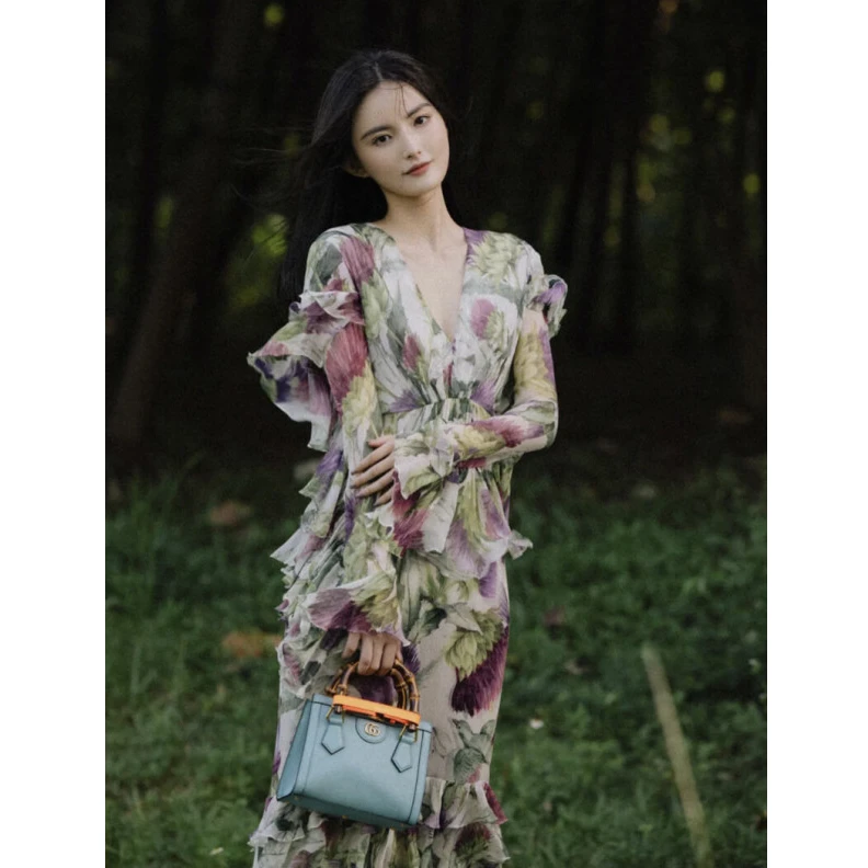 Replica bag Bamboo ha Gucci Diana Mini Tote Bag Light Blue