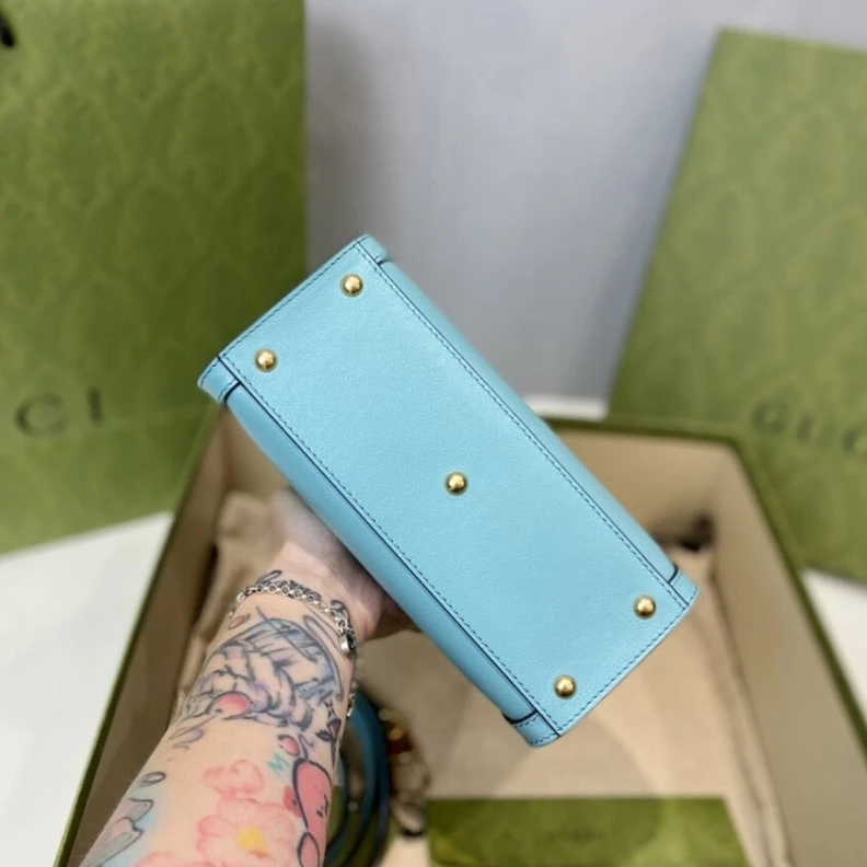 Replica bag Bamboo ha Gucci Diana Mini Tote Bag Light Blue
