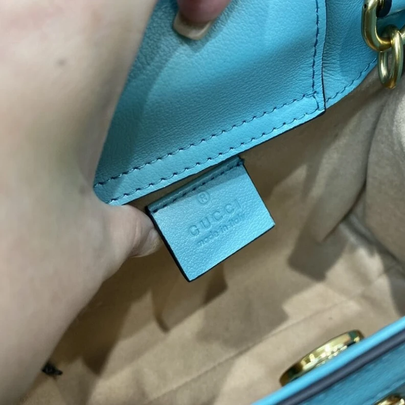 Replica bag Bamboo ha Gucci Diana Mini Tote Bag Light Blue