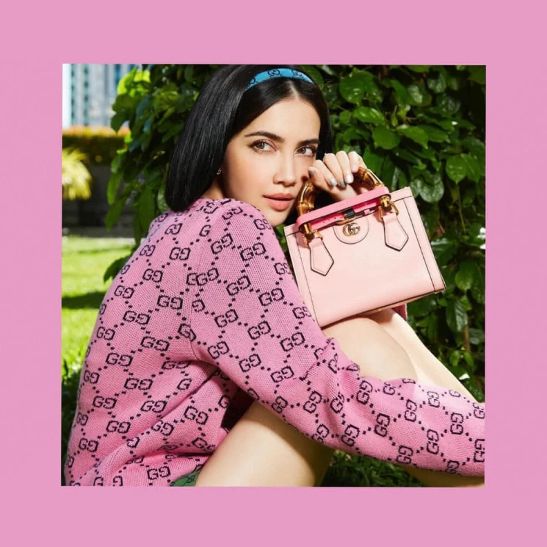 Louis vuitton locations Pink  Gucci Diana Mini Tote Bag Pink