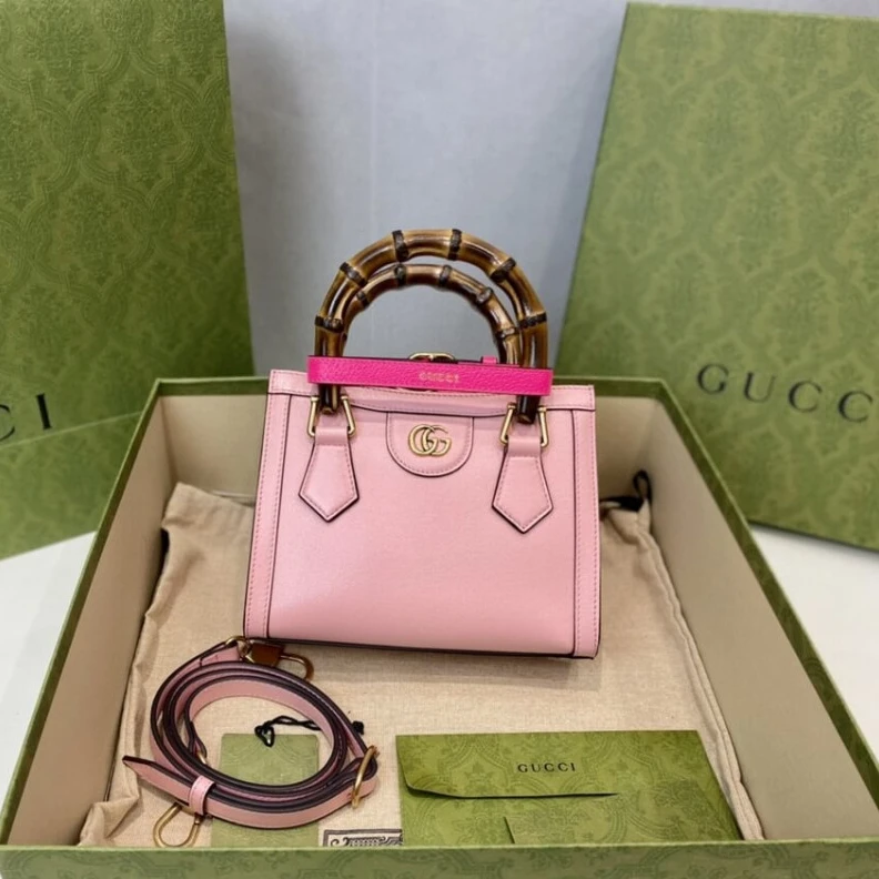 Louis vuitton locations Pink  Gucci Diana Mini Tote Bag Pink