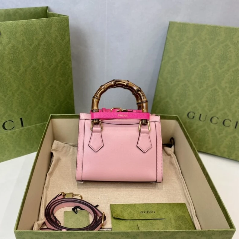 Louis vuitton locations Pink  Gucci Diana Mini Tote Bag Pink