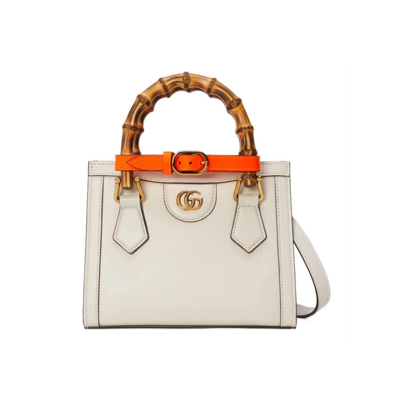 White&nbs Gucci Diana Mini Tote Bag White