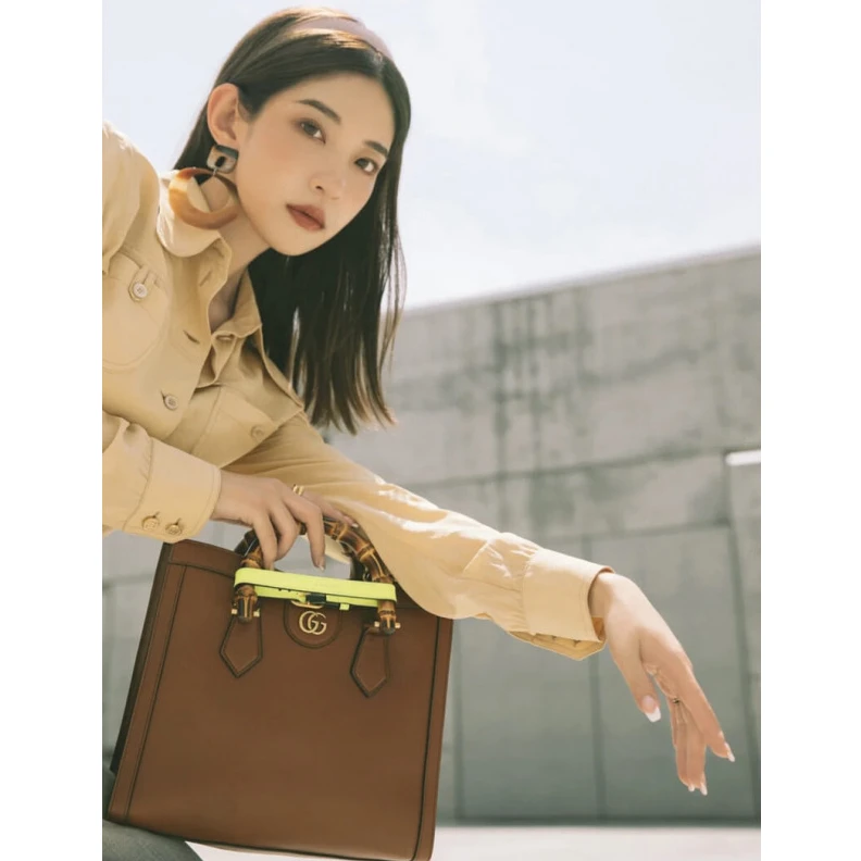 Kitlife ru Interior Gucci Diana Small Tote Bag Brown