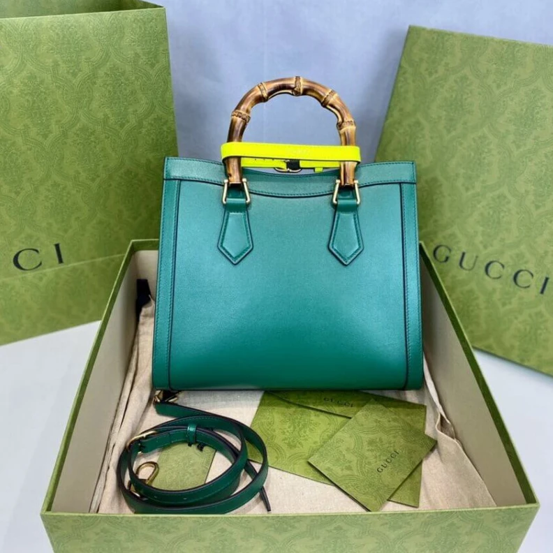 Kitlife ru Black lea Gucci Diana Small Tote Bag Green