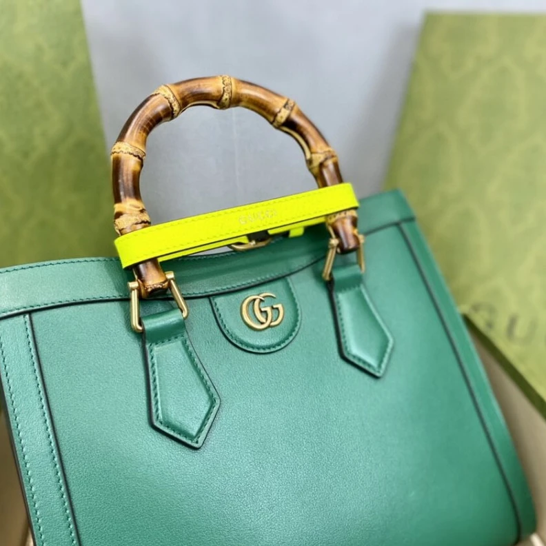 Kitlife ru Black lea Gucci Diana Small Tote Bag Green