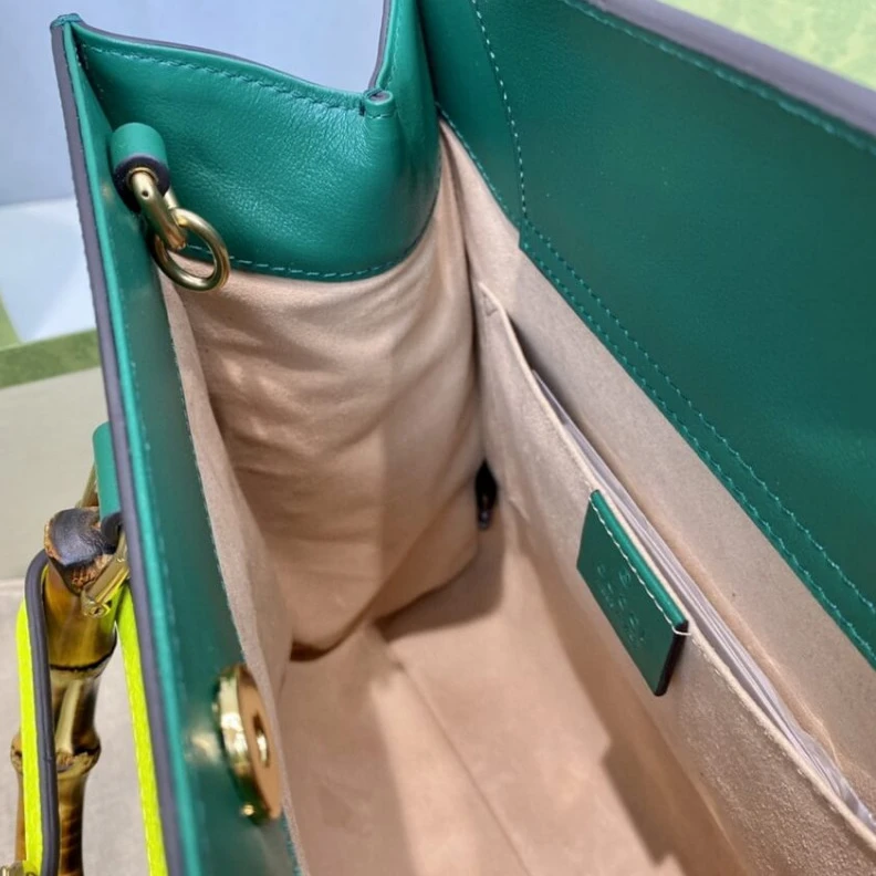 Kitlife ru Black lea Gucci Diana Small Tote Bag Green