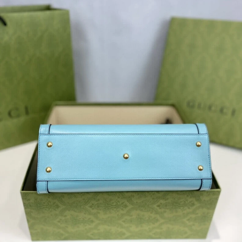 Replica bags lv Detachabl Gucci Diana Small Tote Bag Light Blue