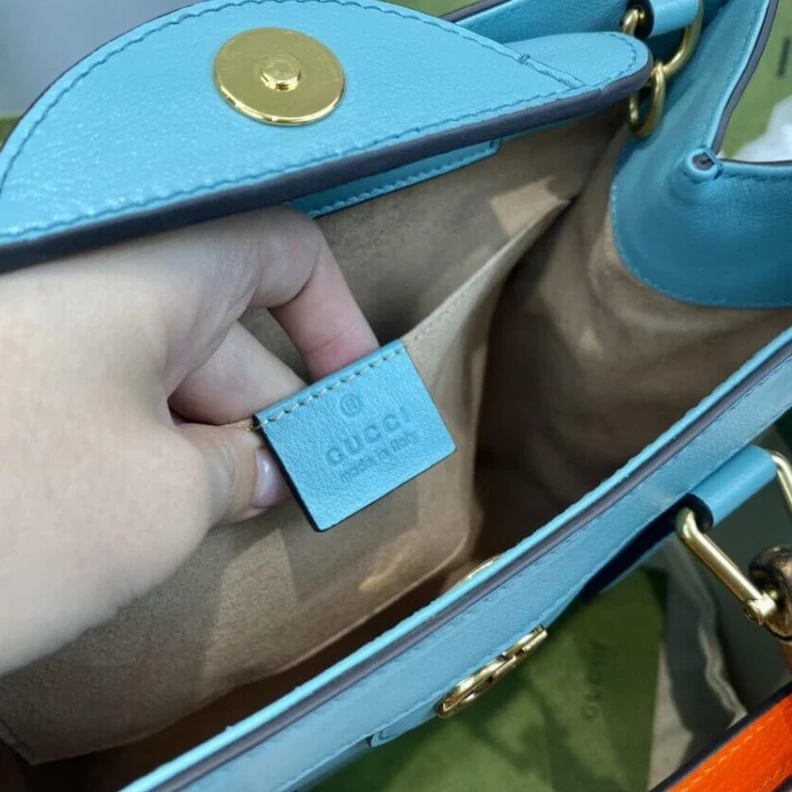 Replica bags lv Detachabl Gucci Diana Small Tote Bag Light Blue