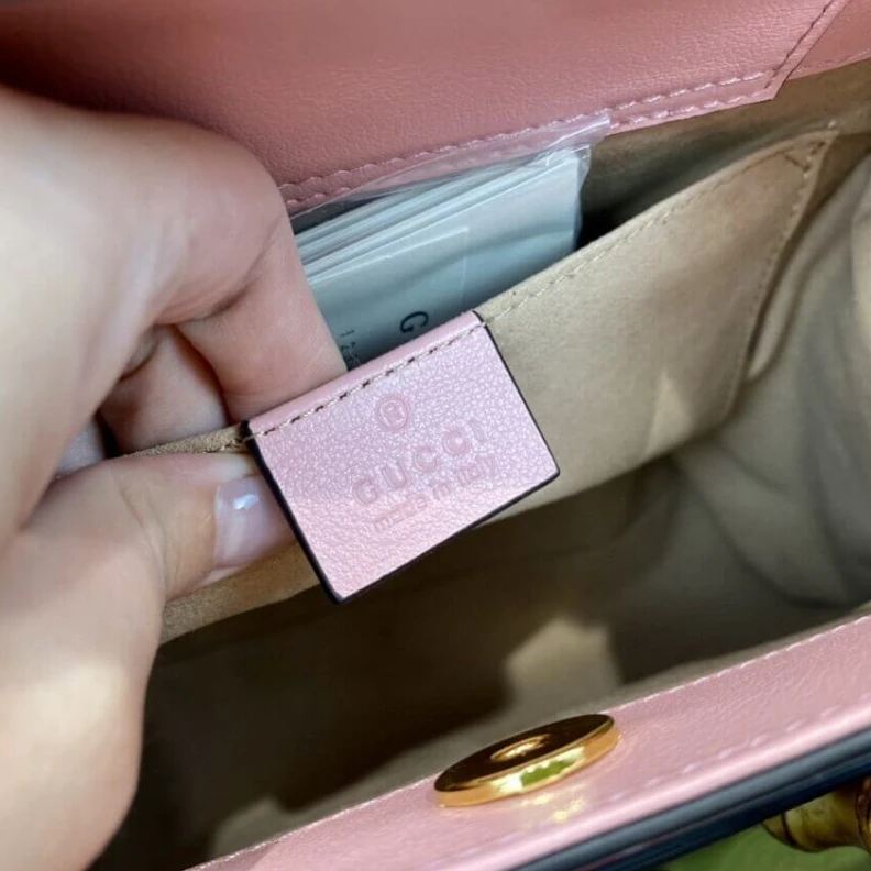 Replica bags Double G Gucci Diana Small Tote Bag Pink