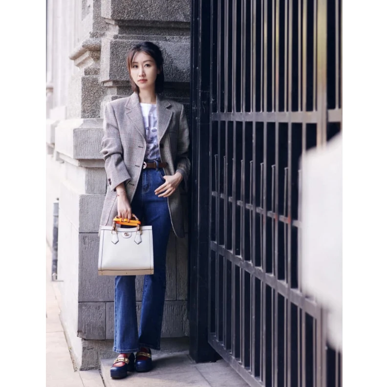 Replica bag White&nbs Gucci Diana Small Tote Bag White