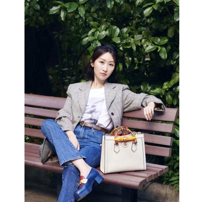 Replica bag White&nbs Gucci Diana Small Tote Bag White