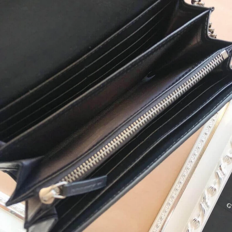 Louis vuitton locations Handstitc Gucci Dionysus Black Leather Mini Chain Bag