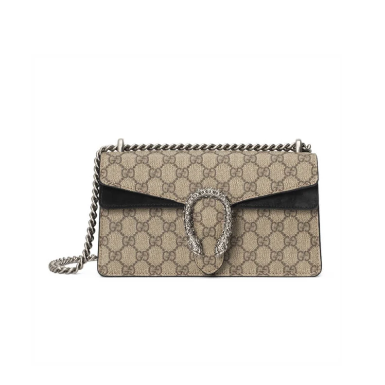 Tiger hea Gucci Dionysus GG Canvas Small Shoulder Bag Black