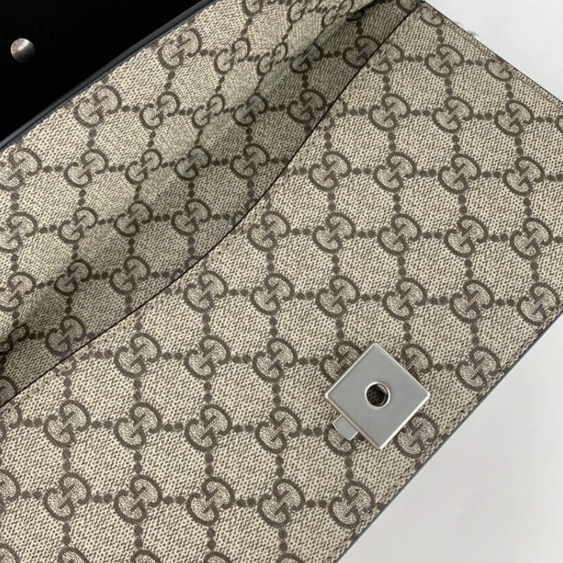 Replica bag Tiger hea Gucci Dionysus GG Canvas Small Shoulder Bag Black