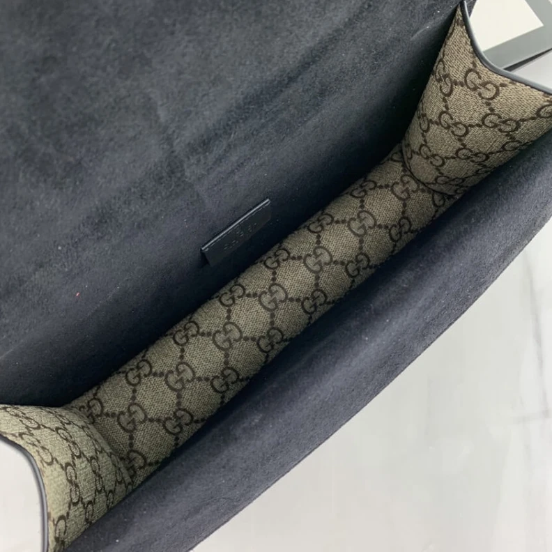 Replica bag Tiger hea Gucci Dionysus GG Canvas Small Shoulder Bag Black