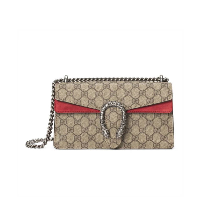 Beige ebo Gucci Dionysus GG Canvas Small Shoulder Bag Red