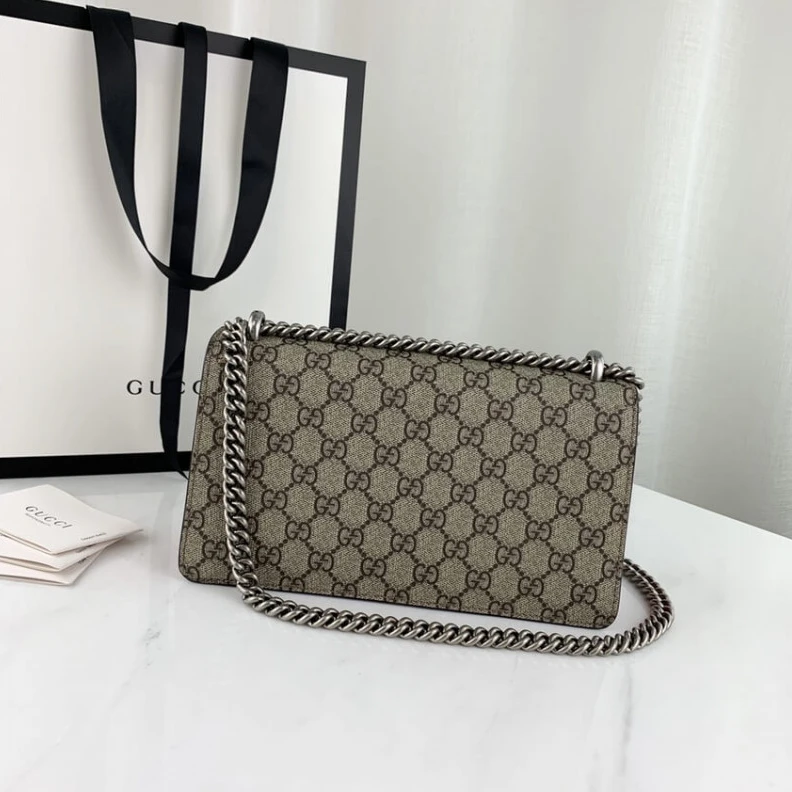 Replica bags Beige ebo Gucci Dionysus GG Canvas Small Shoulder Bag Red
