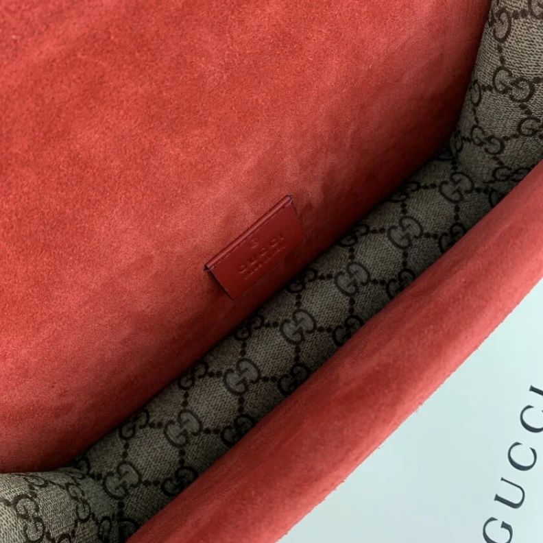 Replica bags Beige ebo Gucci Dionysus GG Canvas Small Shoulder Bag Red