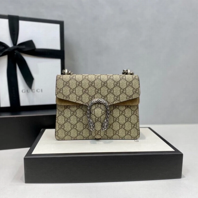 Kitlife ru Beige ebo Gucci Dionysus GG Supreme Mini Bag Apricot