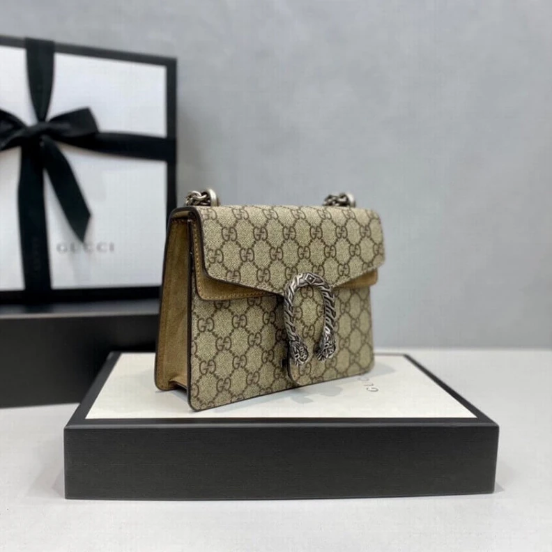 Kitlife ru Beige ebo Gucci Dionysus GG Supreme Mini Bag Apricot