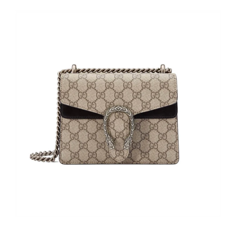 Tiger hea Gucci Dionysus GG Supreme Mini Bag Black