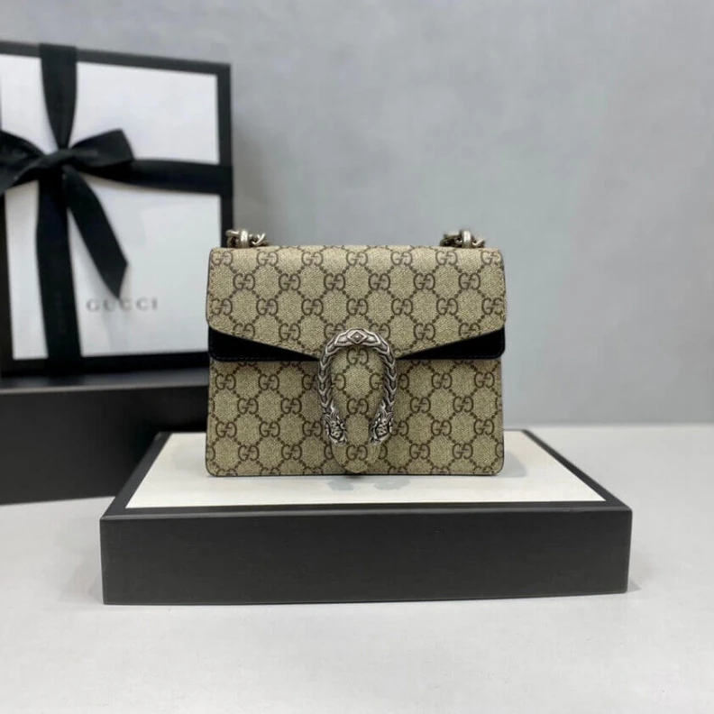 Lv belts replica Tiger hea Gucci Dionysus GG Supreme Mini Bag Black