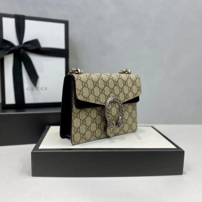 Lv belts replica Tiger hea Gucci Dionysus GG Supreme Mini Bag Black