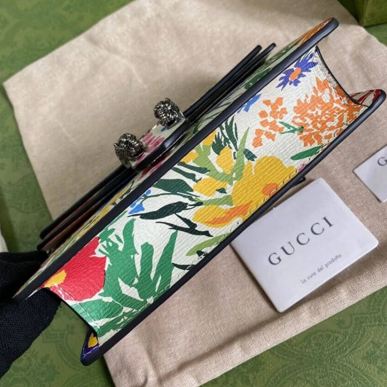 Replica bags lv Chain sho Gucci Dionysus Ken Scott Print Super Mini Bag Ivory