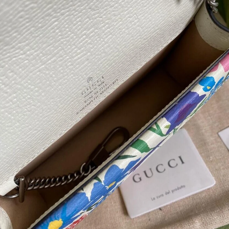 Replica bags lv Chain sho Gucci Dionysus Ken Scott Print Super Mini Bag Ivory