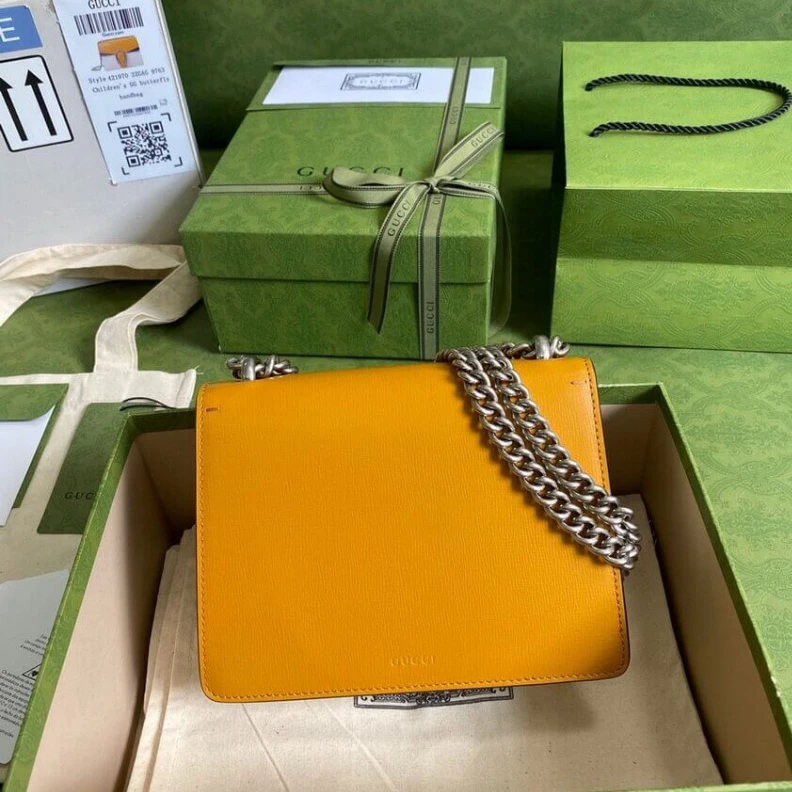 Kitlife ru Cotton li Gucci Dionysus Mini Bag Orange White Leather