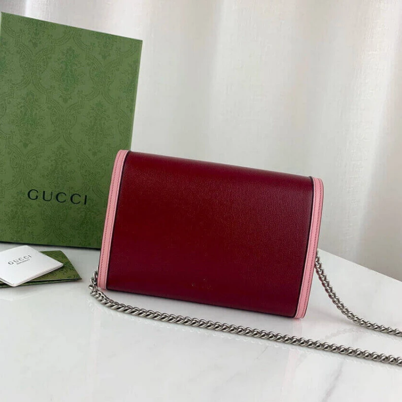 Lv belts replica Goldtoned Gucci Dionysus Mini Chain Bag in Red and Pink Leather