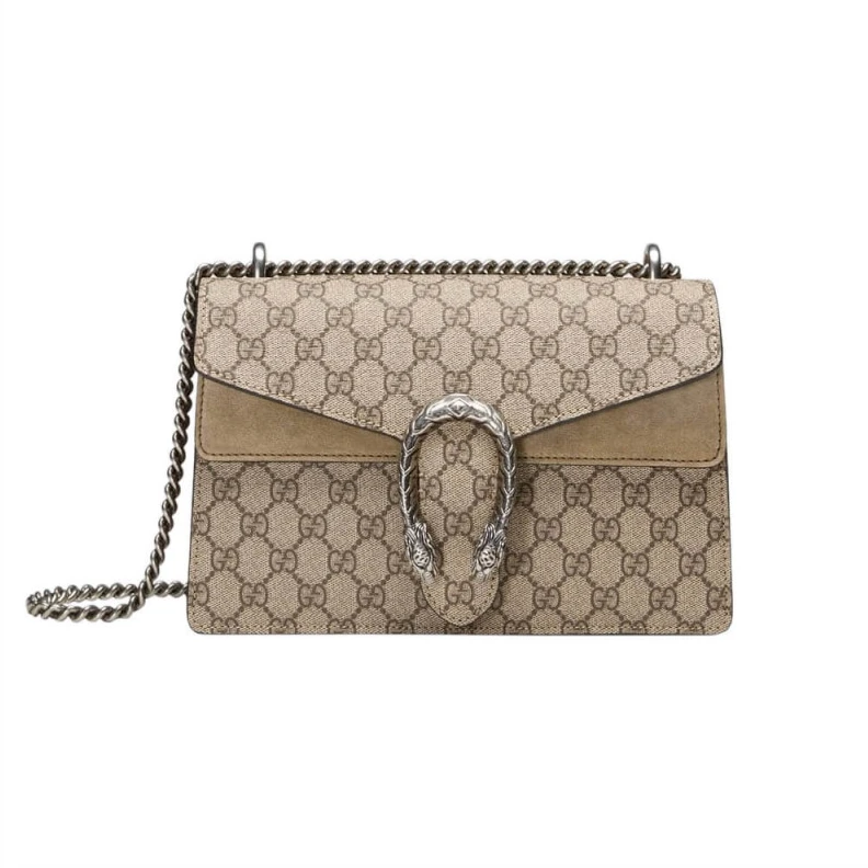 Tiger hea Gucci Dionysus Small GG Shoulder Bag Apricot