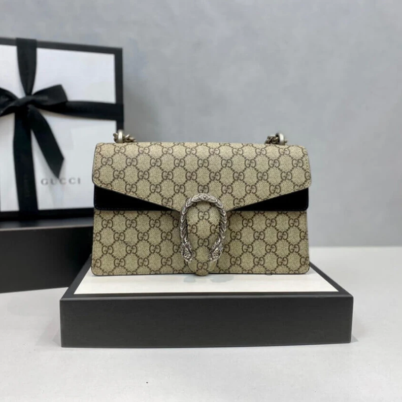 Top lv Interior Gucci Dionysus Small GG Shoulder Bag Black