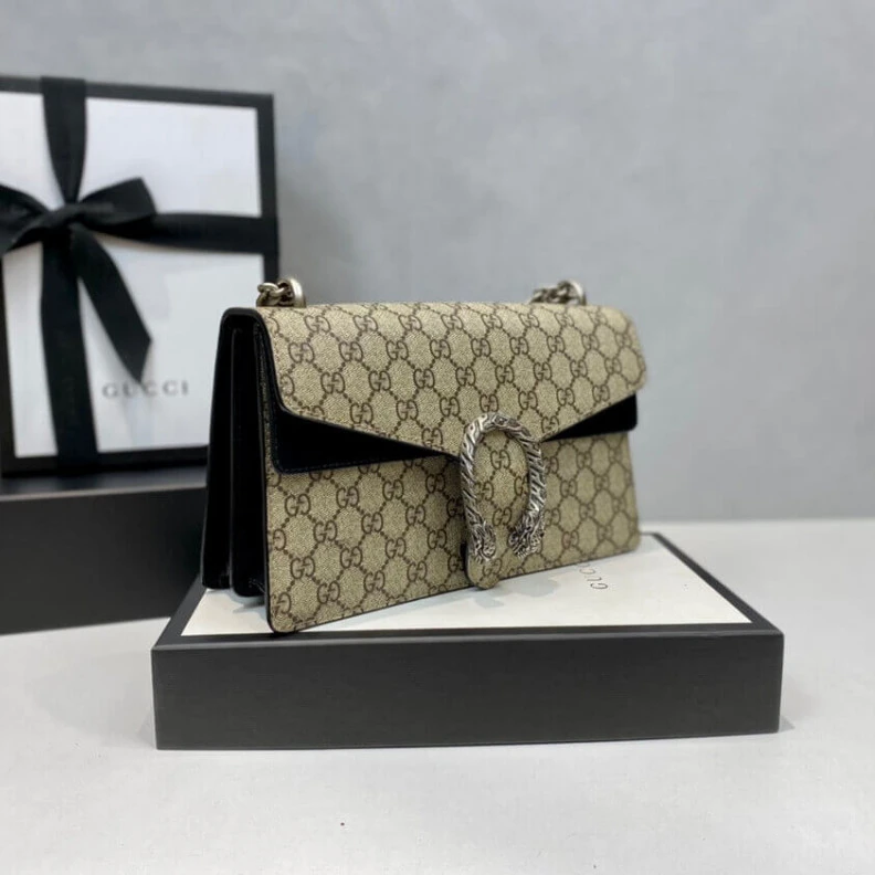 Top lv Interior Gucci Dionysus Small GG Shoulder Bag Black