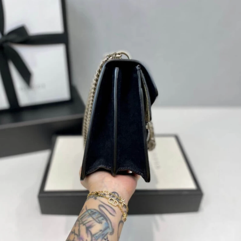 Top lv Interior Gucci Dionysus Small GG Shoulder Bag Black