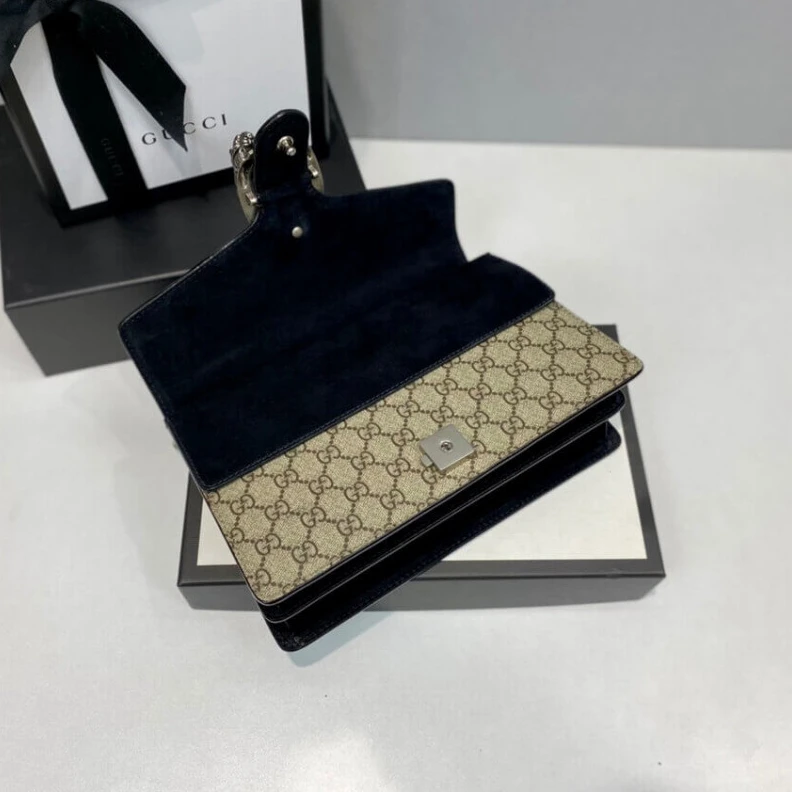 Top lv Interior Gucci Dionysus Small GG Shoulder Bag Black