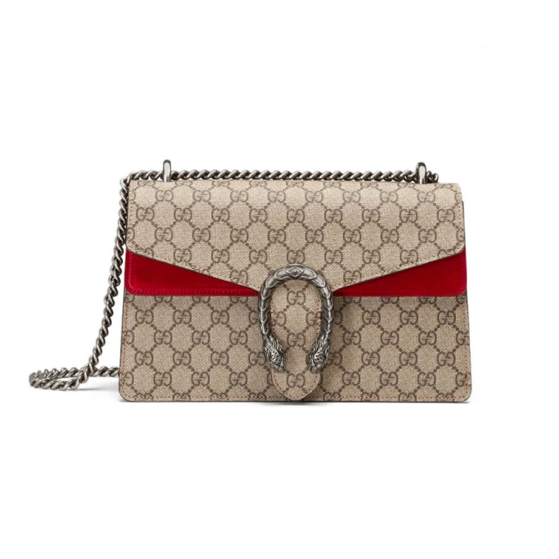 Beige ebo Gucci Dionysus Small GG Shoulder Bag Red