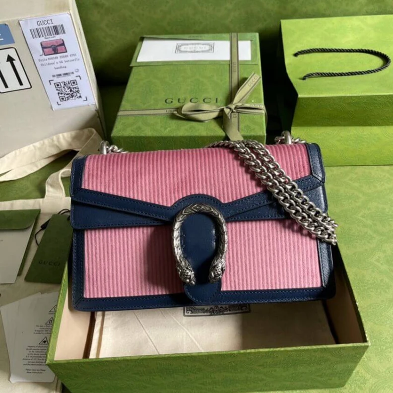 Louis vuitton locations Palladium Gucci Dionysus Small Shoulder Bag Pink Corduroy