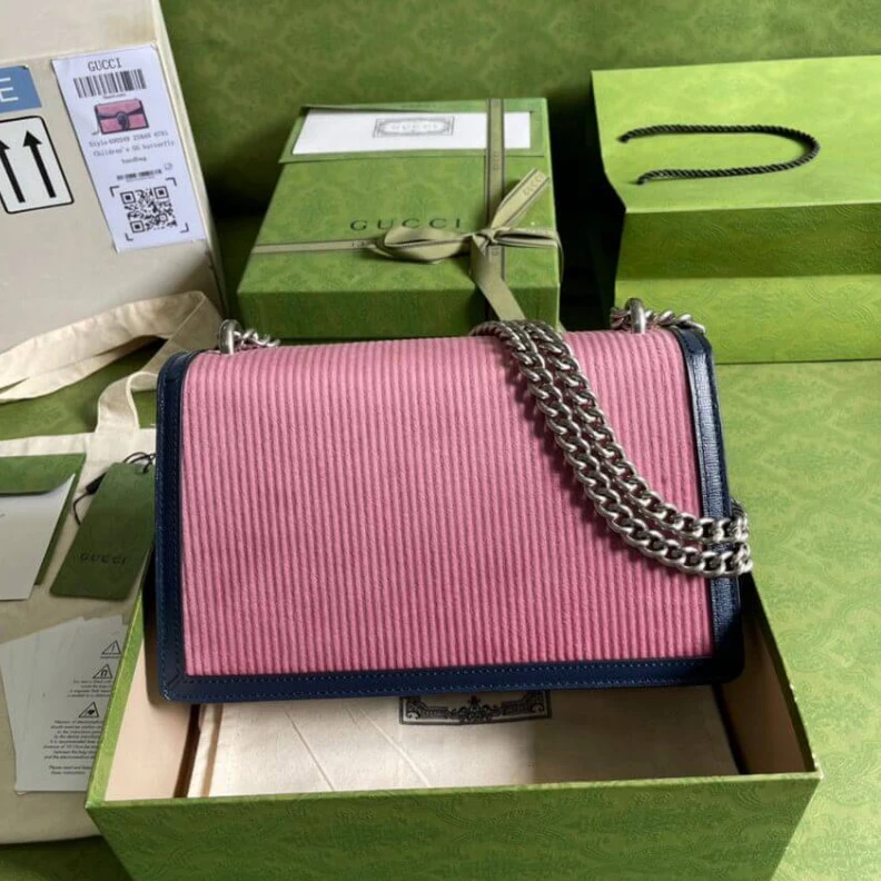 Louis vuitton locations Palladium Gucci Dionysus Small Shoulder Bag Pink Corduroy