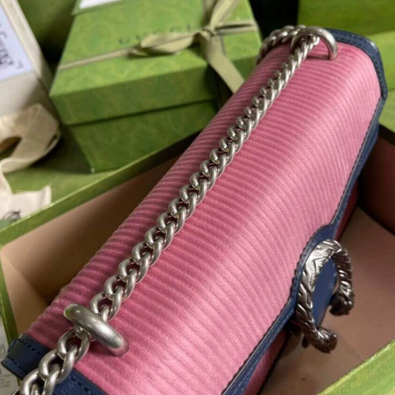 Louis vuitton locations Palladium Gucci Dionysus Small Shoulder Bag Pink Corduroy