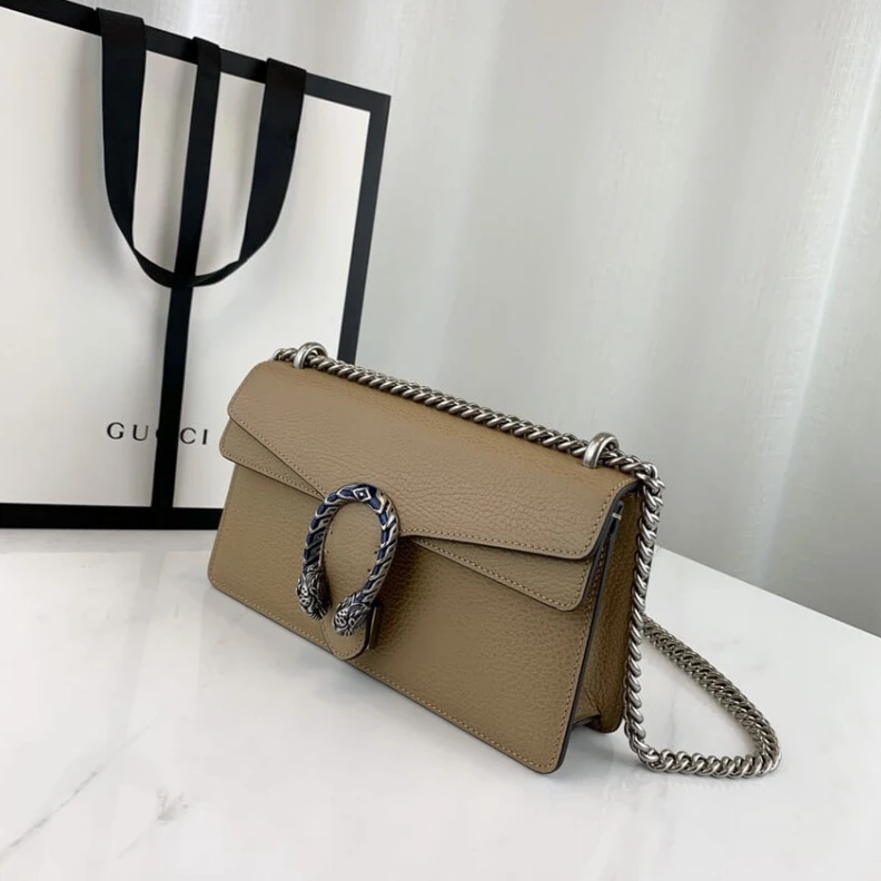 Kitlife Antique s Gucci Dionysus Small Shoulder Bag in Apricot Leather
