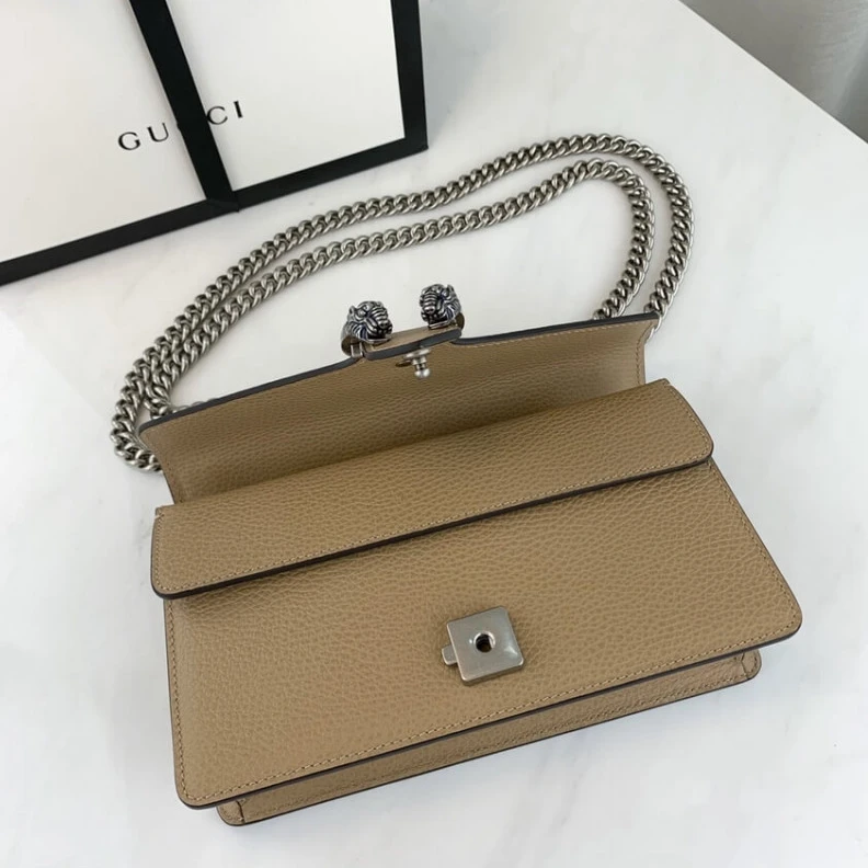 Kitlife Antique s Gucci Dionysus Small Shoulder Bag in Apricot Leather