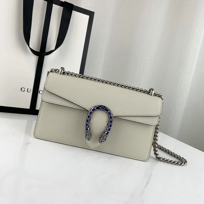 Kitlife ru Sliding c Gucci Dionysus Small Shoulder Bag in White Leather