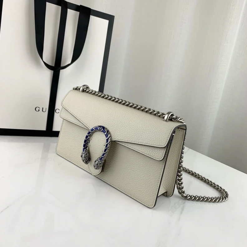 Kitlife ru Sliding c Gucci Dionysus Small Shoulder Bag in White Leather