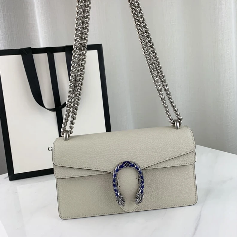Kitlife ru Sliding c Gucci Dionysus Small Shoulder Bag in White Leather